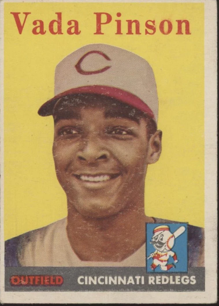 Vada Pinson 1958 Topps RC #420 Cincinnati Redlegs VG