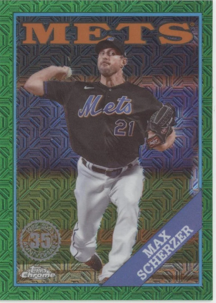 1718-max-scherzer-2023-topps-chrome-35th-anniversary-green-mojo-refractor-19-99-1.webp Max Scherzer 2023 Topps Chrome 35th Anniversary Green Mojo Refractor 19/99