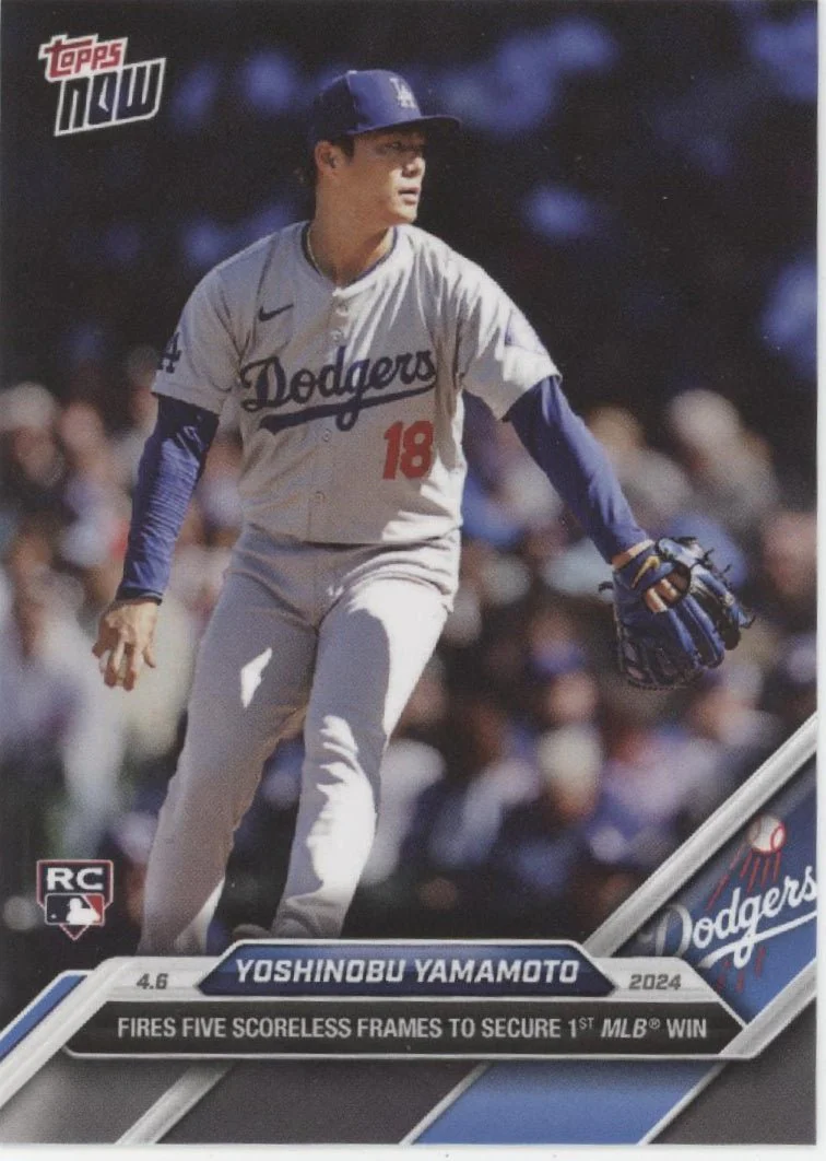 Yoshinobu Yamamoto 2024 Topps Now RC #42 #1