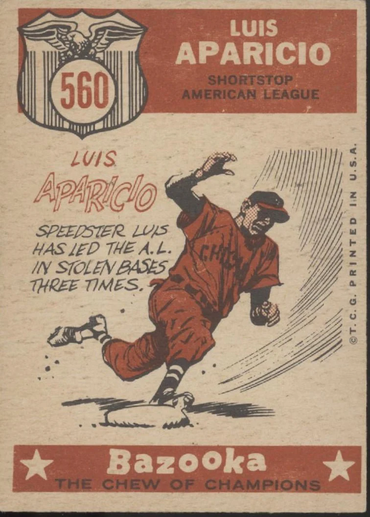 Luis Aparicio 1959 Topps Sporting News #560 Chicago White Sox VG