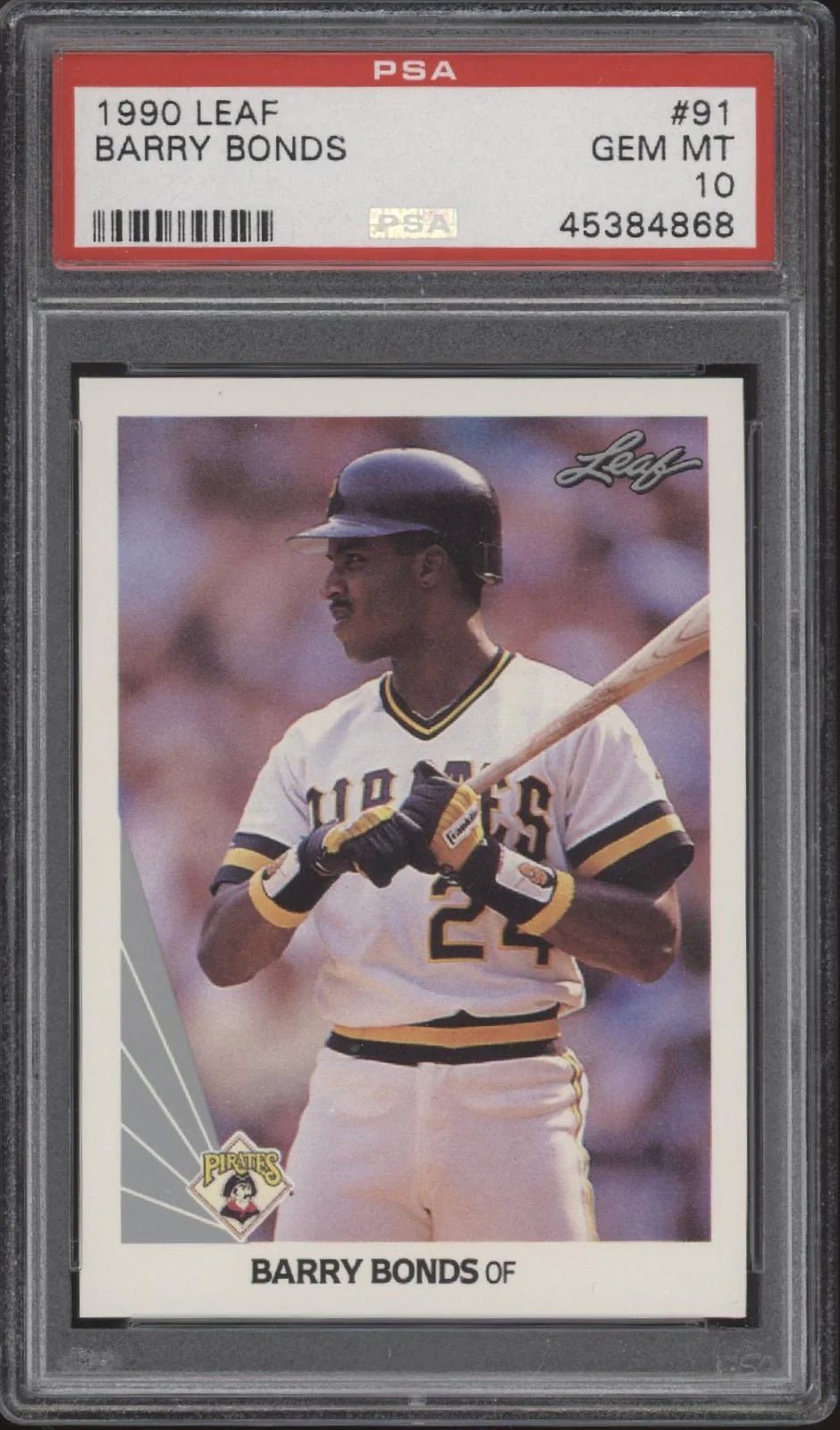 Barry Bonds 1990 Leaf #91 PSA 10