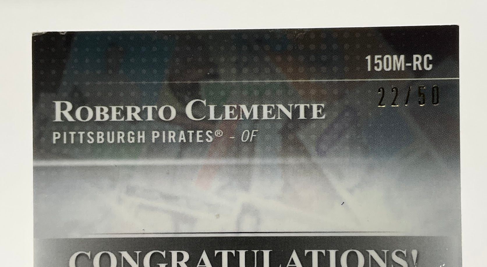 1759-roberto-clemente-2019-topps-chrome-greatest-cards-reprint-medallion-card-22-50-4.jpg Roberto Clemente 2019 Topps Chrome Greatest Cards Reprint Medallion Card 22/50