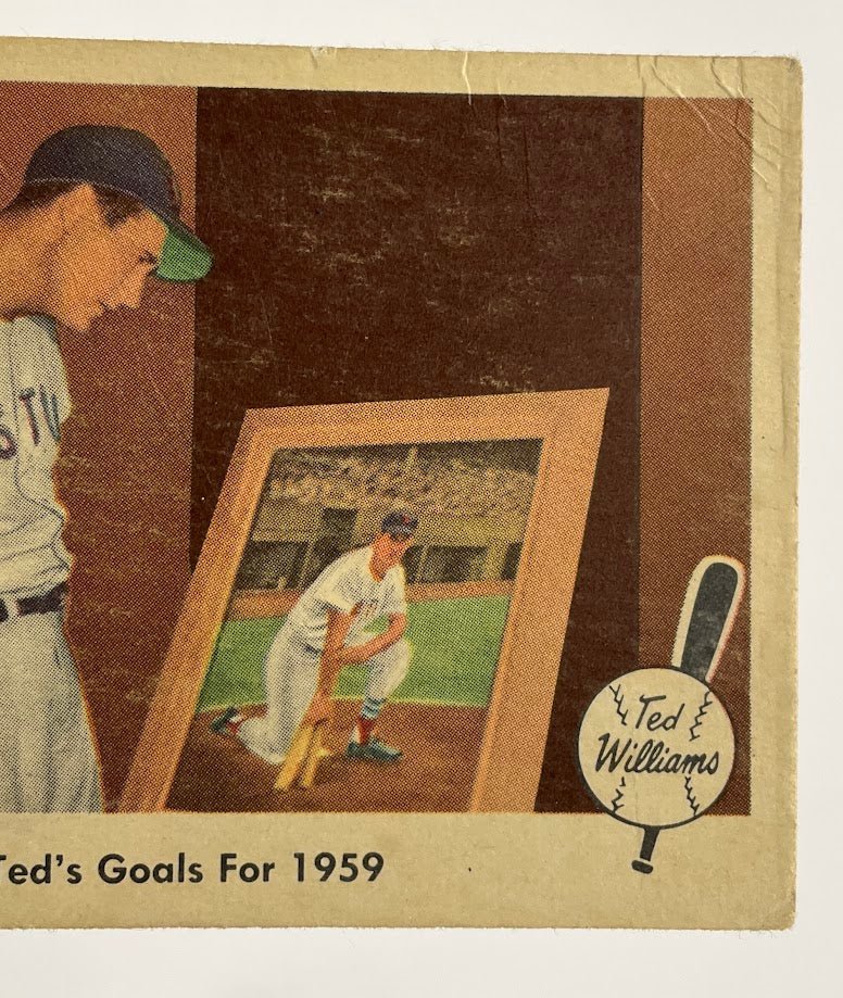 Ted's Goals for 1959 Fleer Ted Williams #80 Boston Red Sox VG