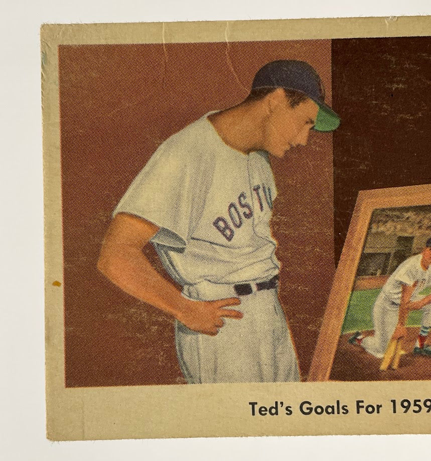 Ted's Goals for 1959 Fleer Ted Williams #80 Boston Red Sox VG