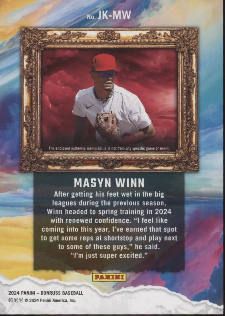 Masyn Winn 2024 Panini Donruss Jersey Kings Swatch #JK-MW