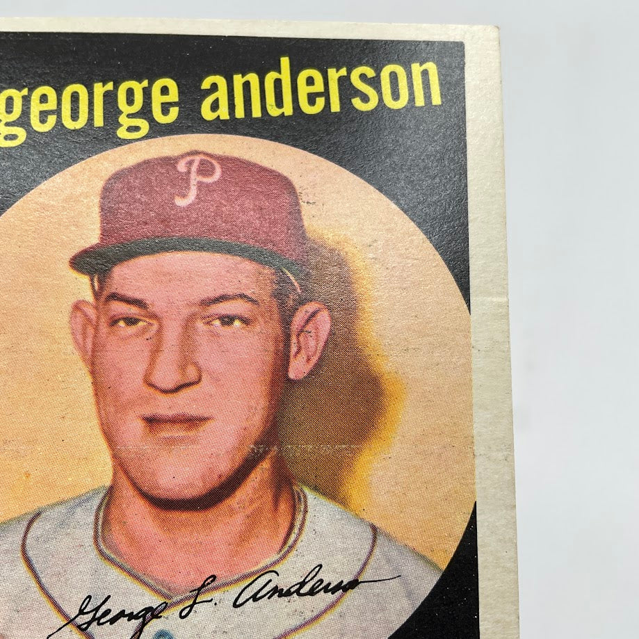 1814-george-anderson-1959-topps-rc-338-philadelphia-phillies-vg-2-3.jpg George Anderson 1959 Topps RC #338 Philadelphia Phillies VG #2