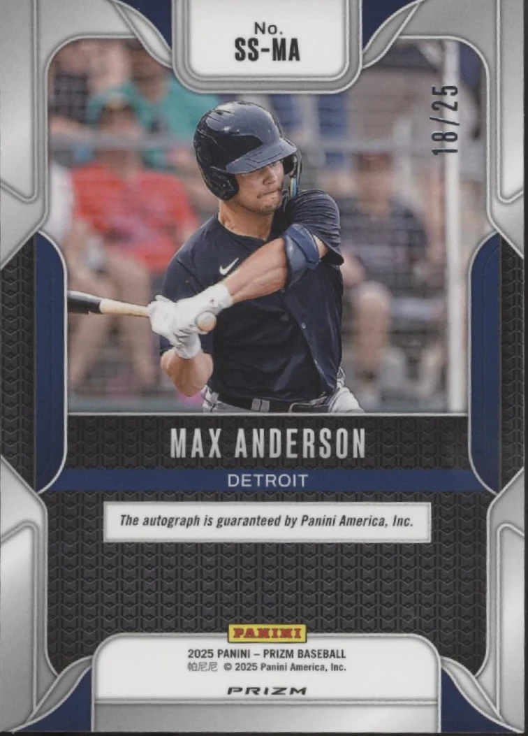 1843-max-anderson-2025-panini-prizm-sensational-signatures-mojo-prizm-auto-18-25-2.webp Max Anderson 2025 Panini Prizm Sensational Signatures Mojo Prizm Auto 18/25