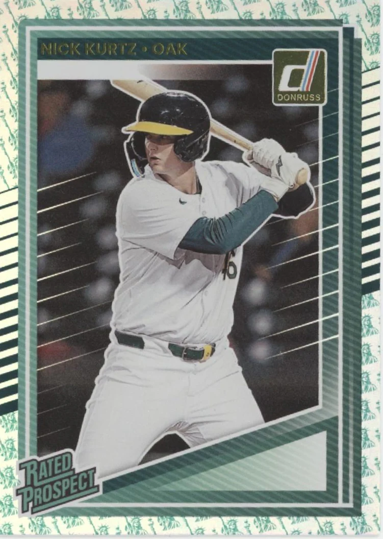 Nick Kurtz 2025 Panini Donruss Rated Prospect Liberty Holo #154
