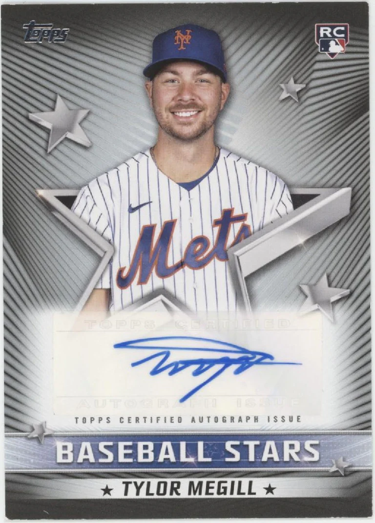 Tylor Megill 2022 Topps Stars RC Auto 123/199 #BSA-TM