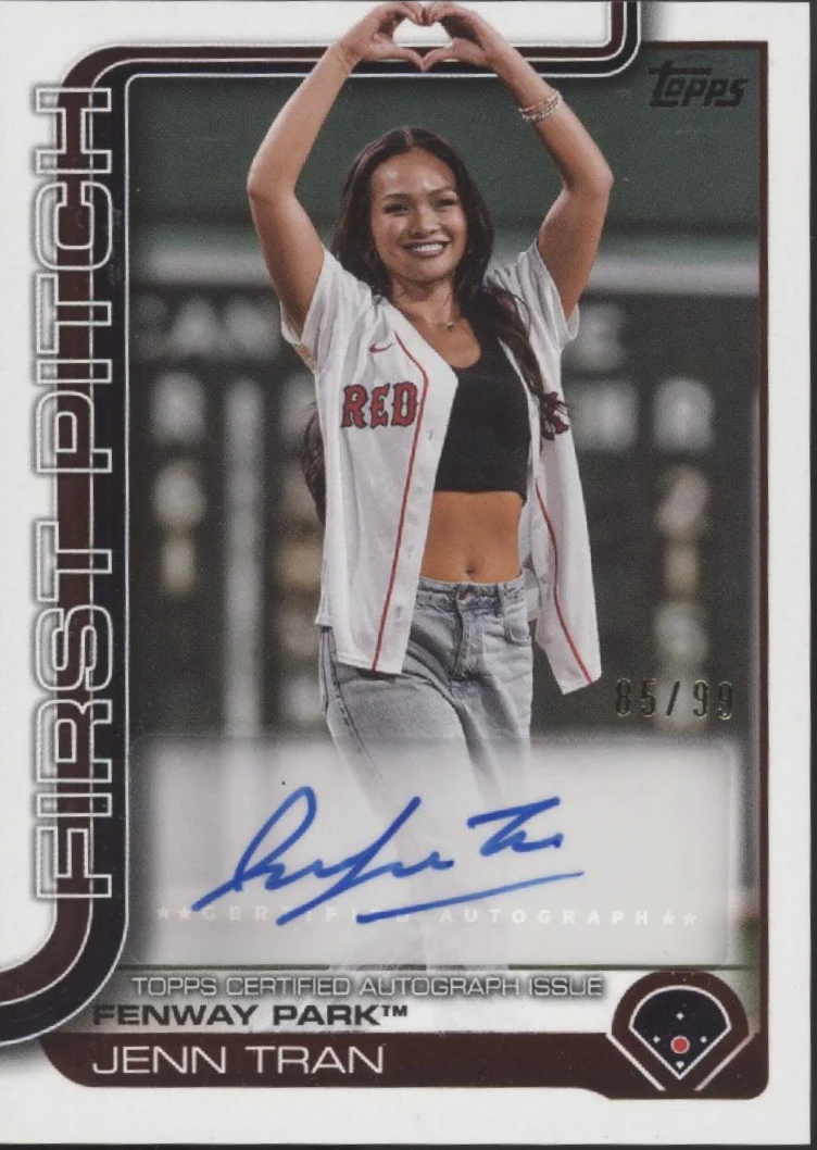1884-jenn-tran-2025-topps-series-2-first-pitch-auto-fpa-tran-1.webp Jenn Tran 2025 Topps Series 2 First Pitch Auto #FPA-TRAN