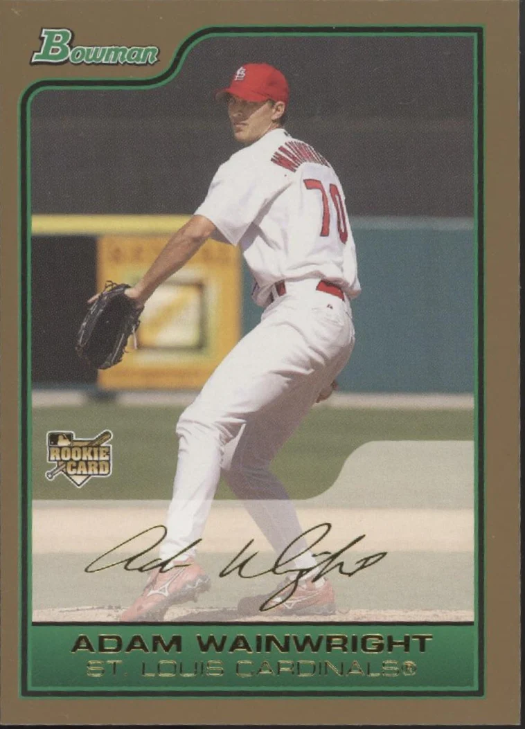 1899-adam-wainwright-2006-bowman-gold-rc-214-1.webp Adam Wainwright 2006 Bowman Gold RC #214