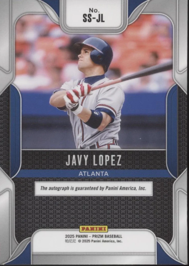 1904-javy-lopez-2025-panini-prizm-sensational-signatures-auto-ss-jl-2.webp Javy Lopez 2025 Panini Prizm Sensational Signatures Auto #SS-JL