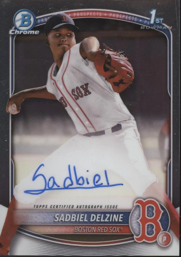 Sadbiel Delzine 2025 Bowman Chrome Prospects Auto #CPA-SD