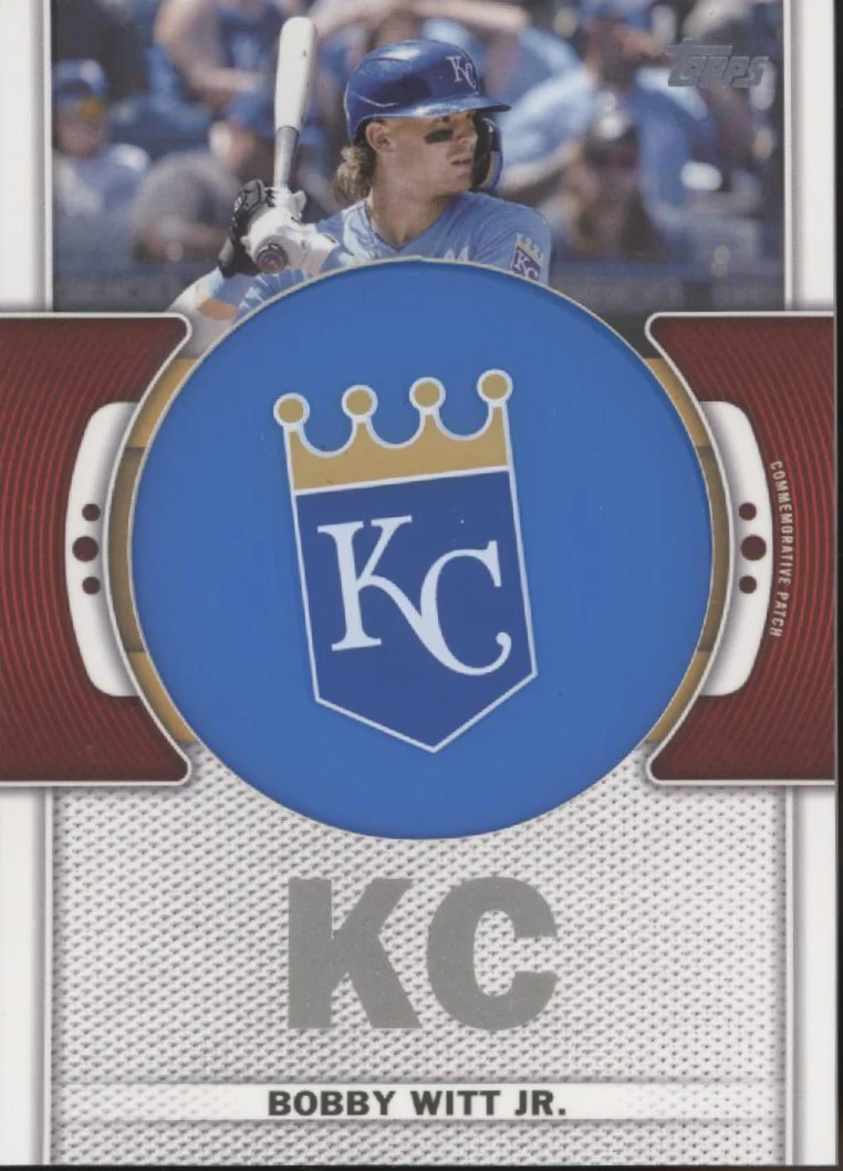 Bobby Witt Jr. 2023 Topps Series 1 Commemorative Team Logo Patch #TLP-BW