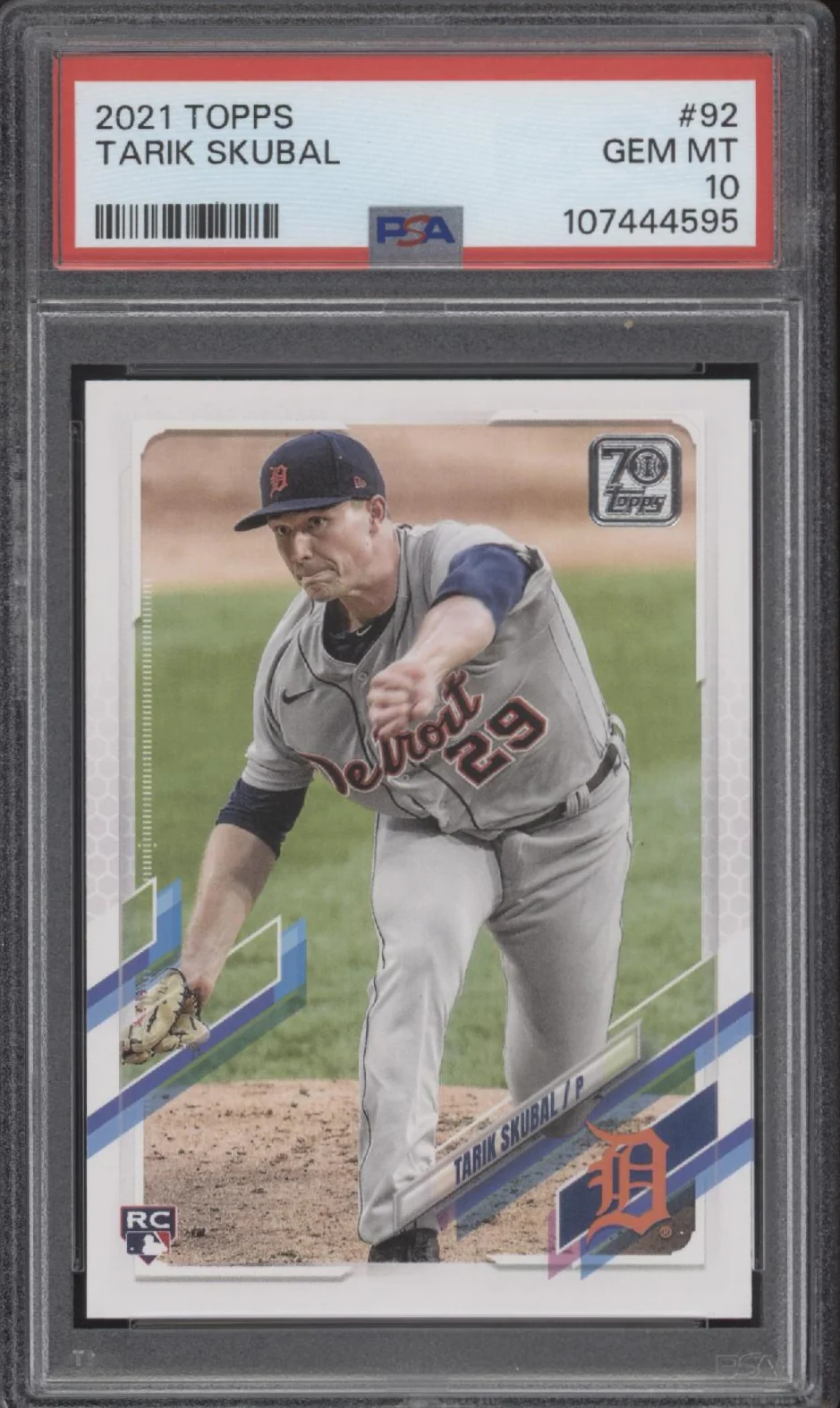 1947-tarik-skubal-2021-topps-series-1-rc-92-psa-10-1-1.webp Tarik Skubal 2021 Topps Series 1 RC #92 PSA 10 #1