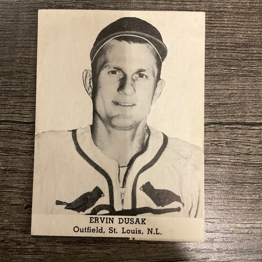 Ervin Dusak 1947 Tip-Top Bread Baseball St. Louis Cardinals