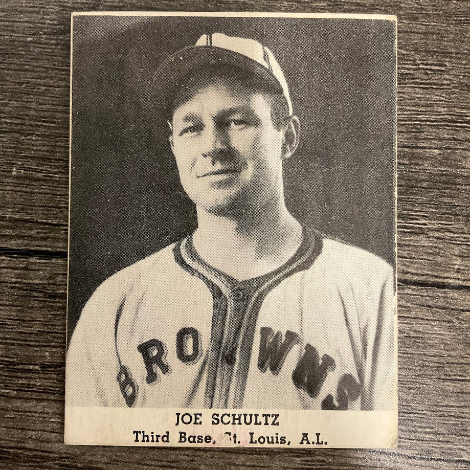 Joe Schultz 1947 Tip-Top Bread Baseball St. Louis Browns