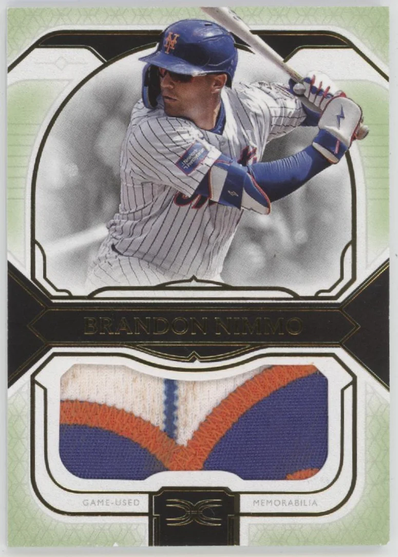 1984-brandon-nimmo-2024-topps-definitive-collection-swatch-12-15-djrc-bn-1.webp Brandon Nimmo 2024 Topps Definitive Collection Swatch 12/15 #DJRC-BN