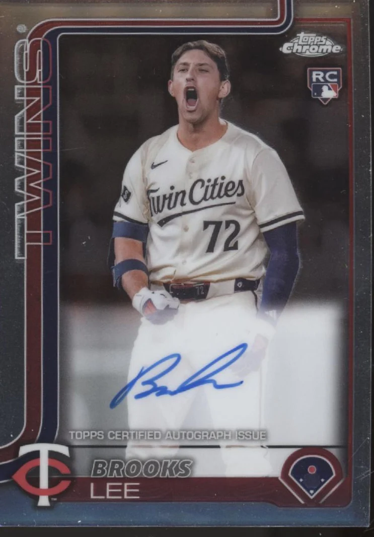Brooks Lee 2025 Topps Chrome RC Auto #RA-BL
