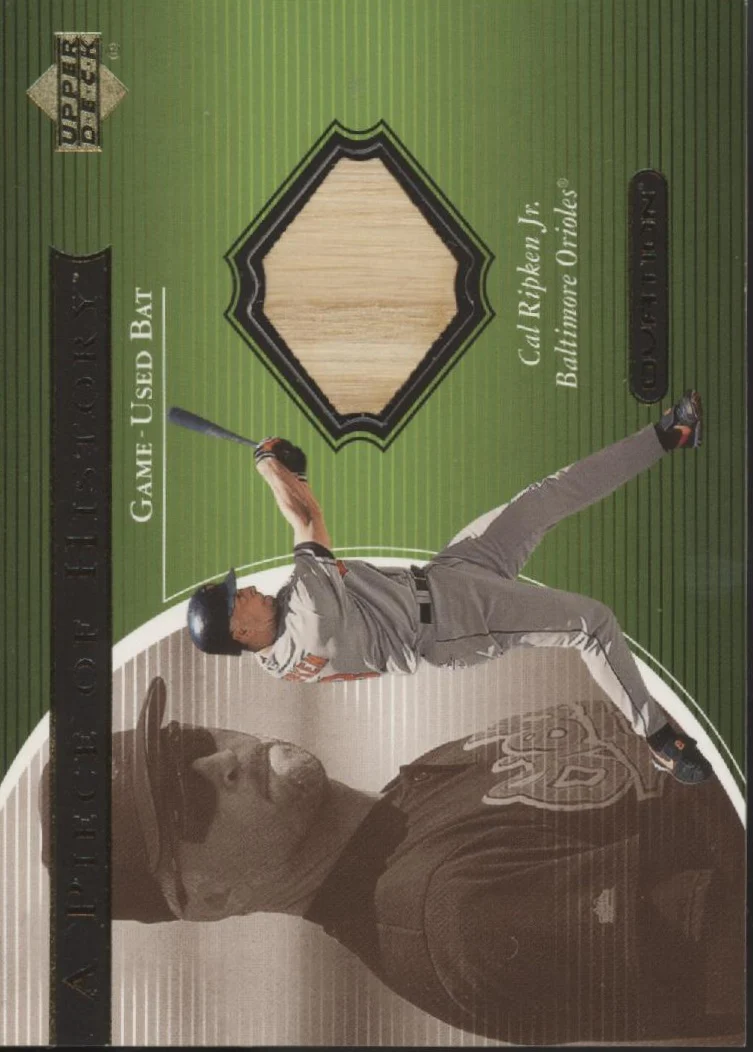 Cal Ripken Jr. 2001 Donruss Ovation A Piece of History Bat Relic #CR
