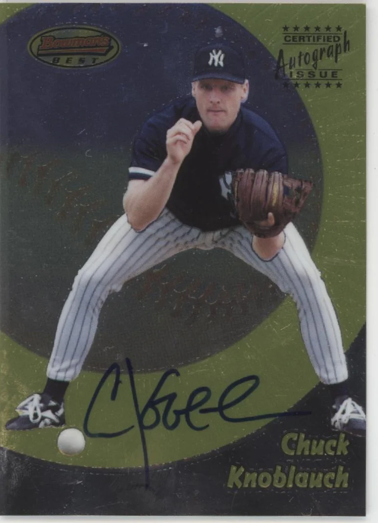 Chuck Knoblauch 1998 Bowman's Best Certified Auto #10
