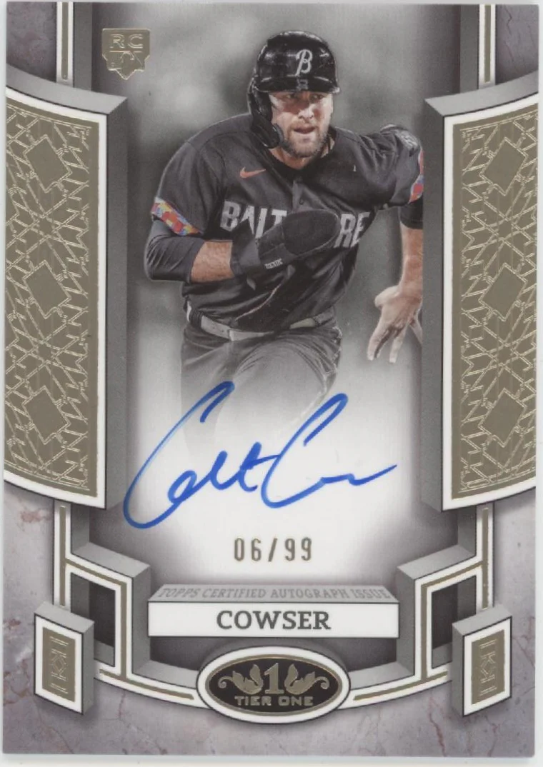 2004-colton-cowser-2024-topps-tier-one-break-out-rc-auto-06-99-boa-cc1-1.webp Colton Cowser 2024 Topps Tier One Break Out RC Auto 06/99 #BOA-CC1