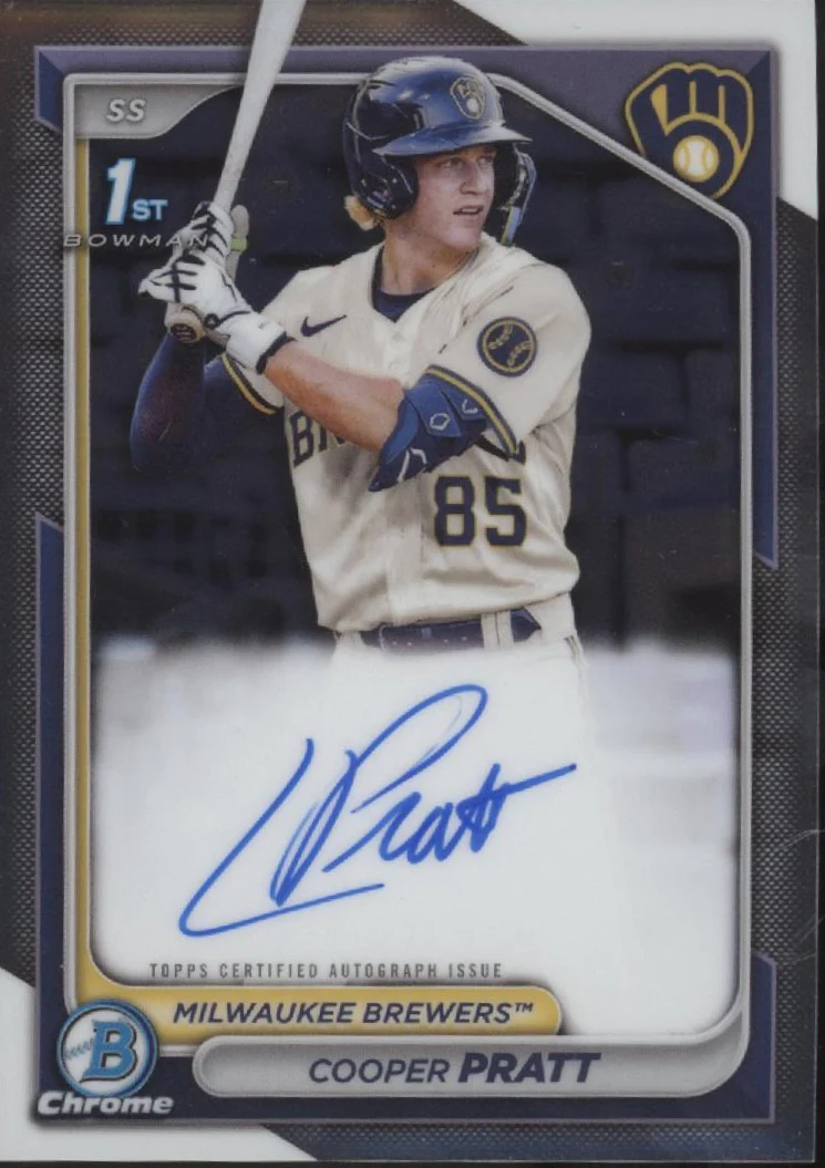 Cooper Pratt 2024 Bowman Chrome Auto #CPA-CPR