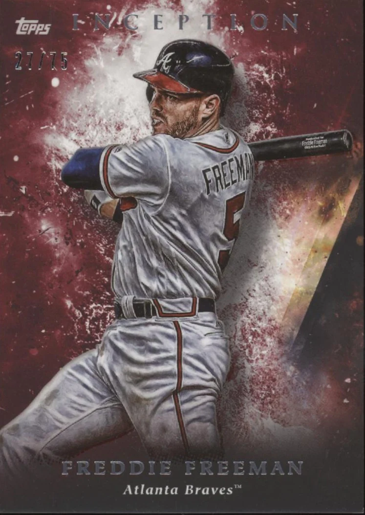 Freddie Freeman 2018 Topps Inception Red 27/75 #44
