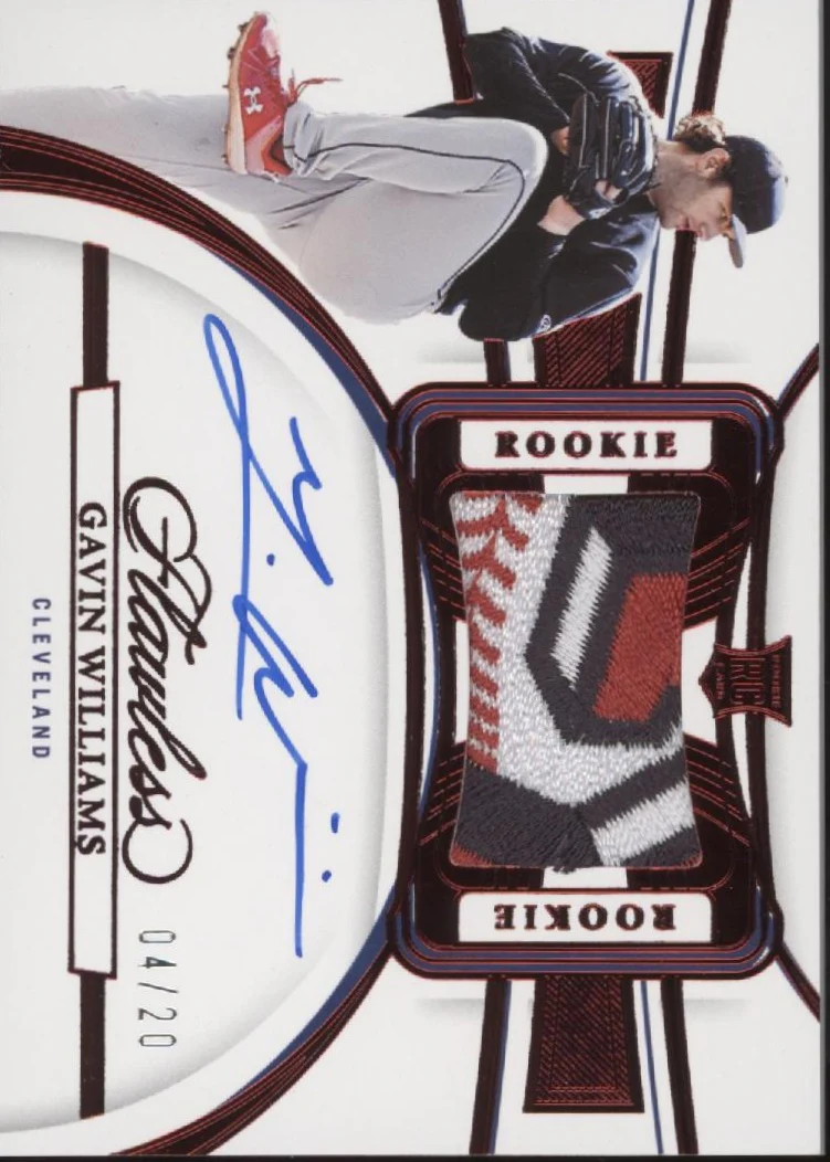 2027-gavin-williams-2023-panini-flawless-red-swatch-rc-auto-04-20-ppah-gw-1.webp Gavin Williams 2023 Panini Flawless Red Swatch RC Auto 04/20 #PPAH-GW