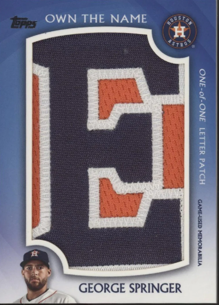 2029-george-springer-2019-topps-update-series-own-the-name-relic-card-otn-gs-1.webp George Springer 2019 Topps Update Series Own the Name Relic Card #OTN-GS