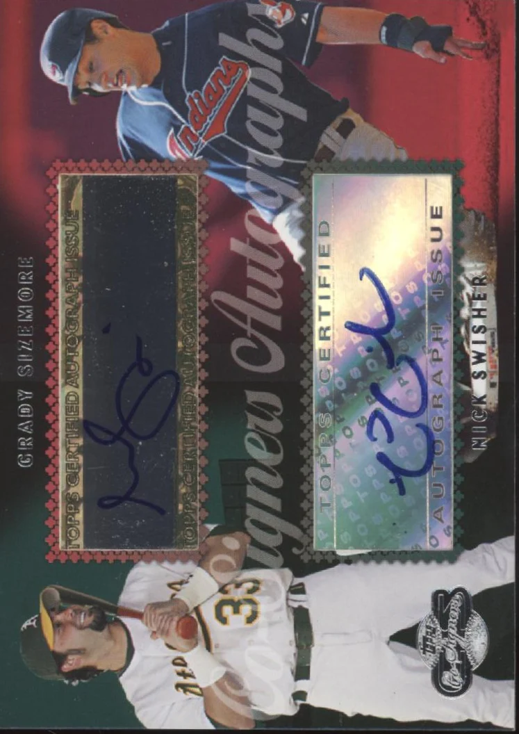 2031-grady-sizemore-nick-swisher-2006-topps-co-signers-dual-autos-cs-84-1.webp Grady Sizemore / Nick Swisher 2006 Topps Co-Signers Dual Autos #CS-84
