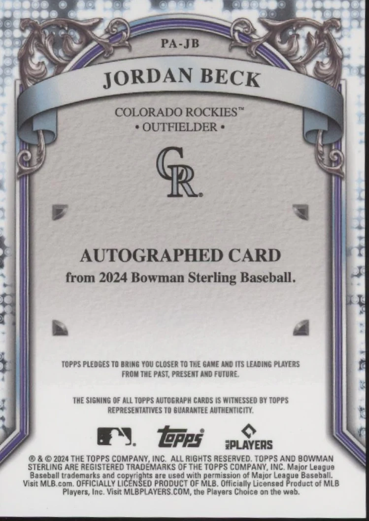 2049-jordan-beck-2024-bowman-sterling-gold-refractor-auto-14-50-pa-jb-2.webp Jordan Beck 2024 Bowman Sterling Gold Refractor Auto 14/50 #PA-JB