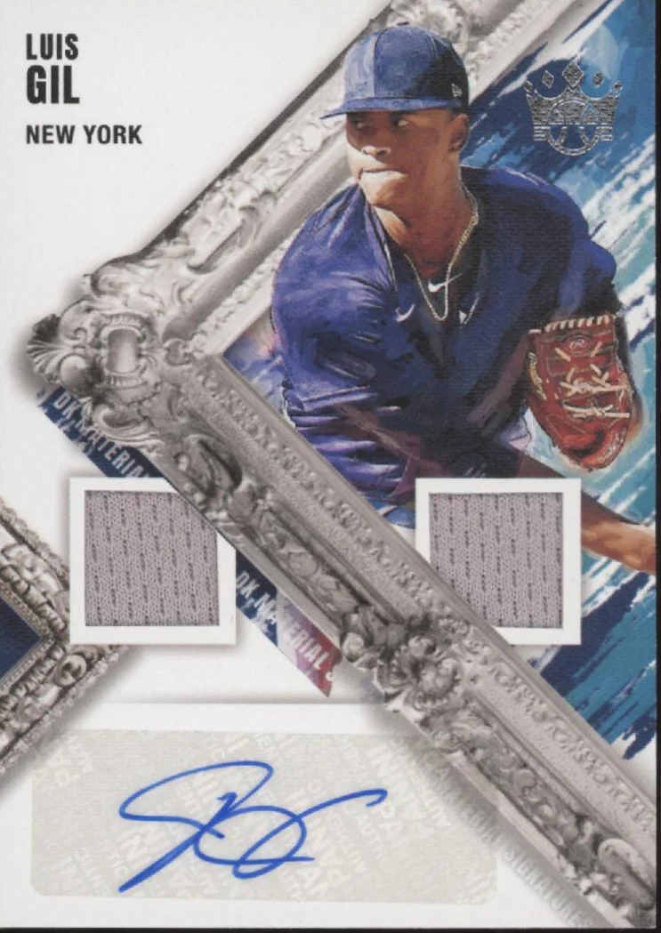 Luis Gil 2022 Panini Diamond Kings Swatch Auto #DMS-LG