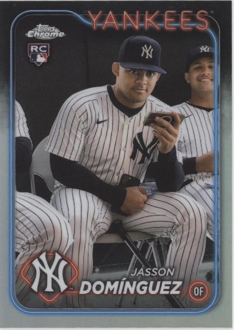 Jasson Dominguez 2024 Topps Chrome Refractor Variation RC #89