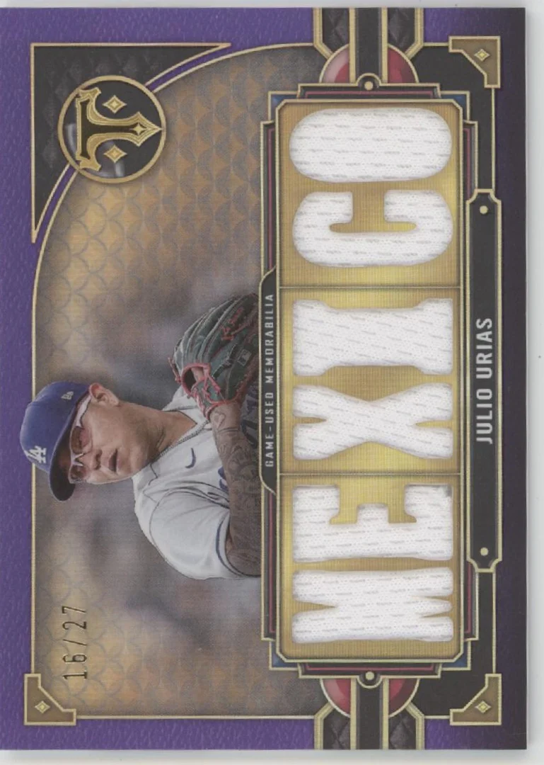 2122-julio-urias-2022-topps-triple-threads-purple-swatch-16-27-ttr-ju3-1.webp Julio Urias 2022 Topps Triple Threads Purple Swatch 16/27 #TTR-JU3