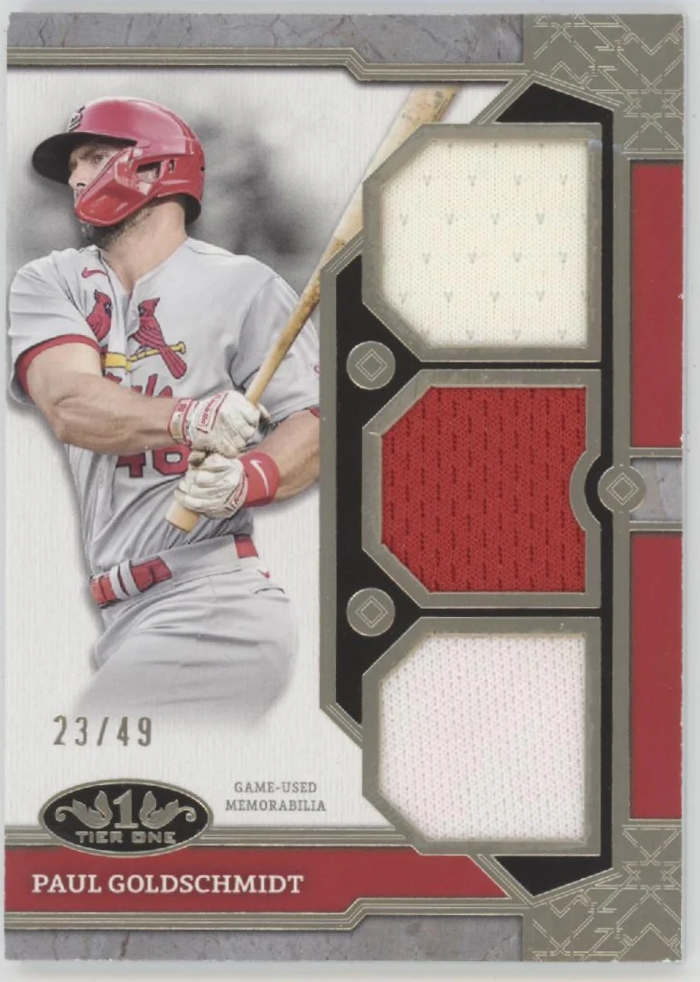 2124-paul-goldschmidt-2024-topps-tier-one-swatch-23-49-t1r-pg-1.webp Paul Goldschmidt 2024 Topps Tier One Swatch 23/49 #T1R-PG