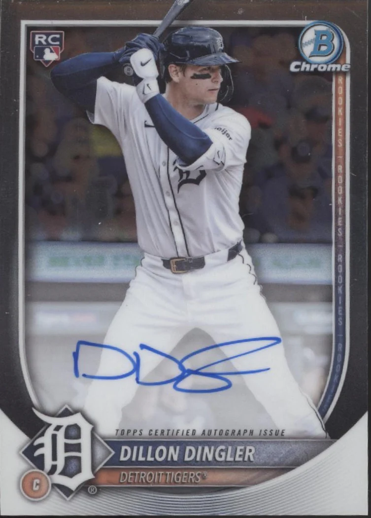 Dillon Dingler 2025 Bowman Chrome RC Auto #CRA-DD