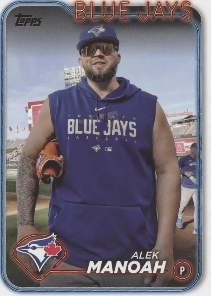 Alek Manoah 2024 Topps Series 2 Golden Mirror Image Variation #675