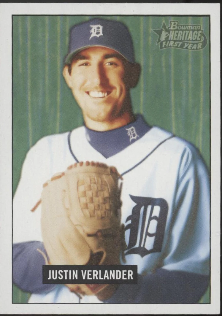 Justin Verlander 2005 Bowman Heritage First Year RC #220