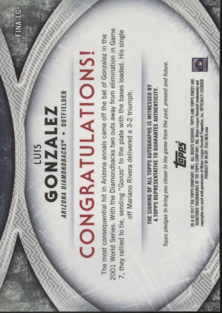 2255-luis-gonzalez-2017-topps-finest-finishes-refractor-auto-fina-lg-2.webp Luis Gonzalez 2017 Topps Finest Finishes Refractor Auto #FINA-LG
