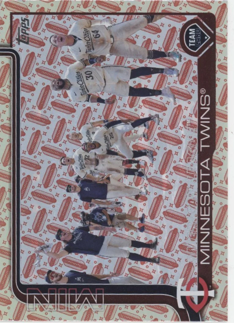 Minnesota Twins 2025 Topps Series 2 Value Box Holiday Hot Dog Holo 74/99 #688
