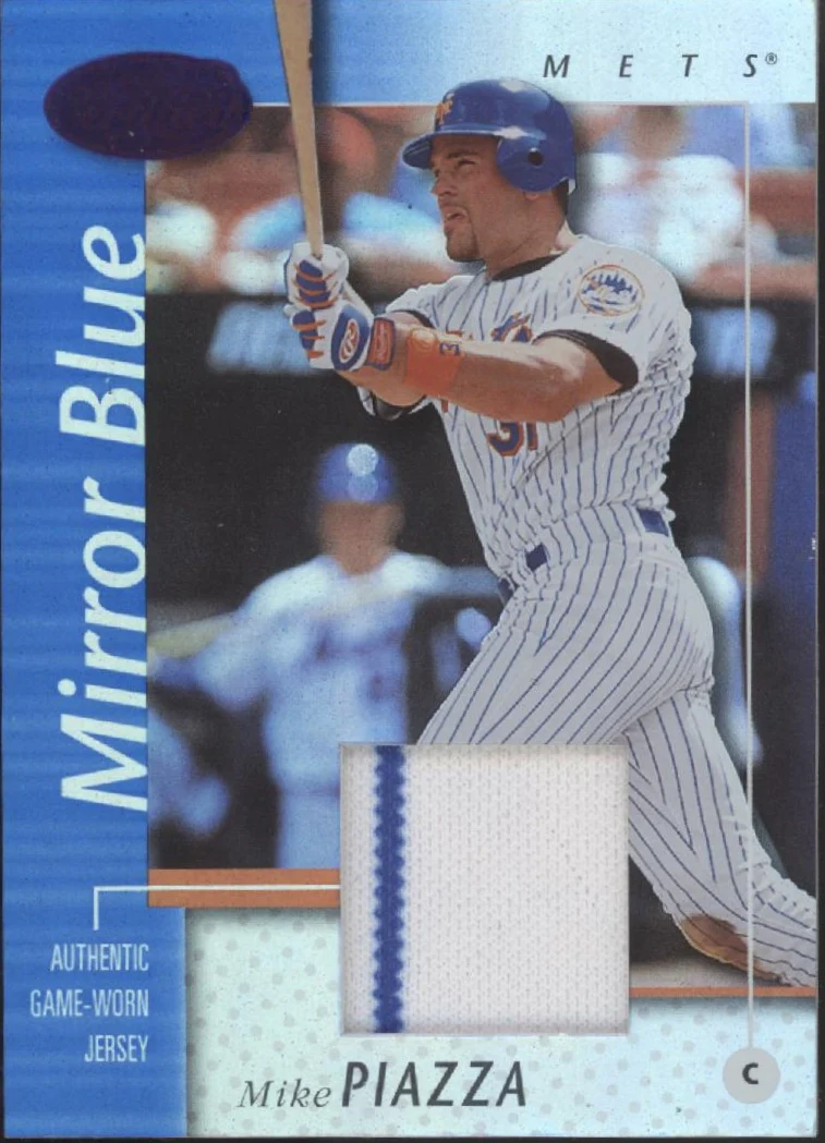 2307-mike-piazza-2002-leaf-certified-mirror-blue-swatch-61-75-92-1.webp Mike Piazza 2002 Leaf Certified Mirror Blue Swatch 61/75 #92