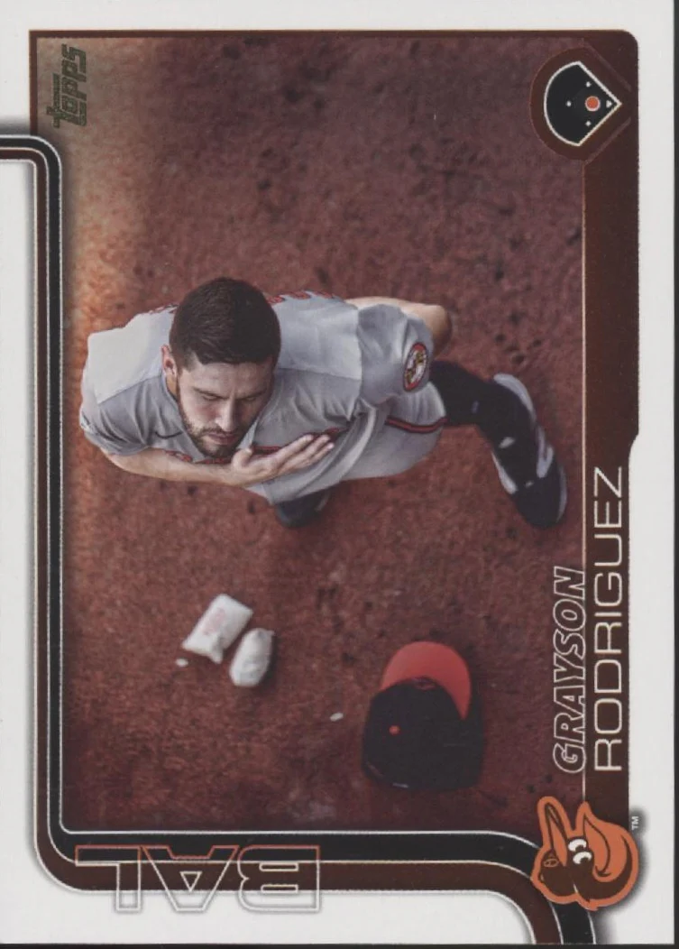 Grayson Rodriguez 2025 Topps Series 2 Golden Mirror Image Variation #505