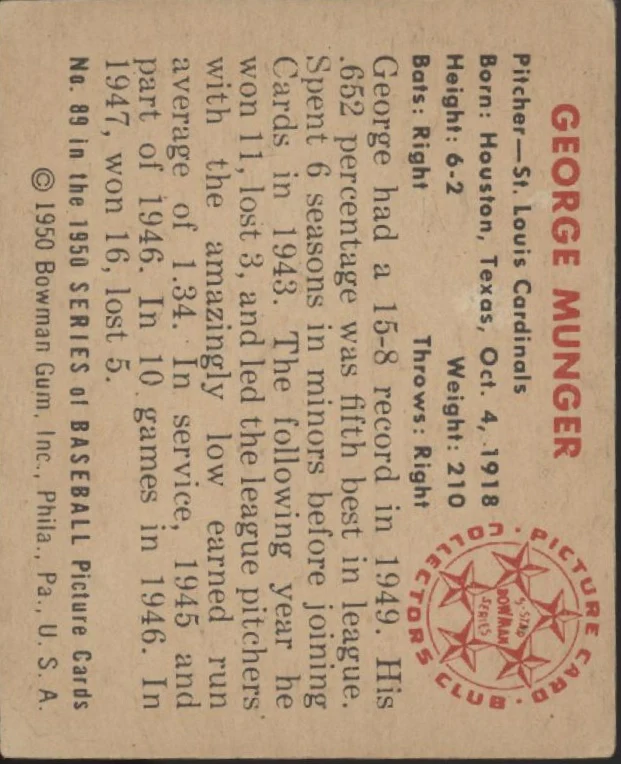 2332-george-munger-1950-bowman-89-st.-louis-cardinals-vg-ex-2.webp George Munger 1950 Bowman #89 St. Louis Cardinals VG-EX