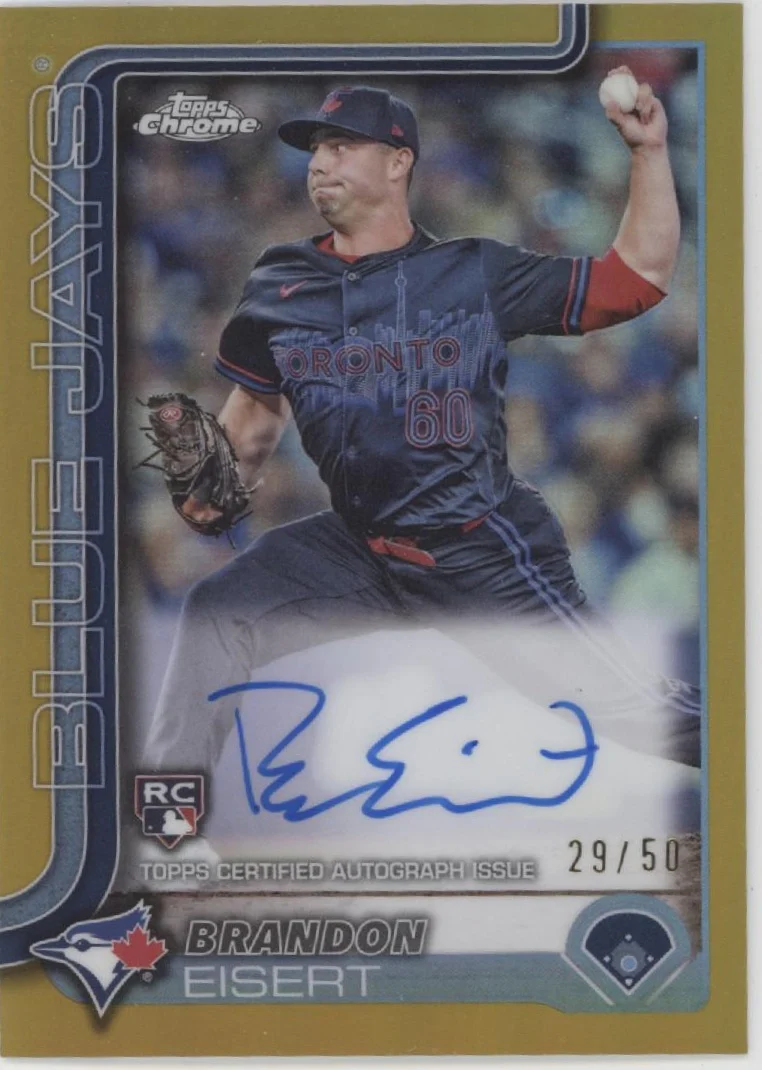 2335-brandon-eisert-2025-topps-chrome-gold-refractor-rc-auto-29-50-ra-be-1.webp Brandon Eisert 2025 Topps Chrome Gold Refractor RC Auto 29/50 #RA-BE