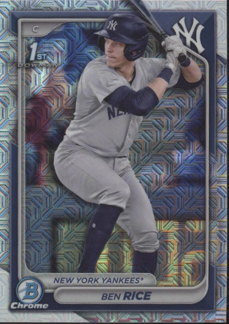 2354-ben-rice-2024-bowman-chrome-mojo-refractor-bcp-186-1.webp Ben Rice 2024 Bowman Chrome Mojo Refractor #BCP-186