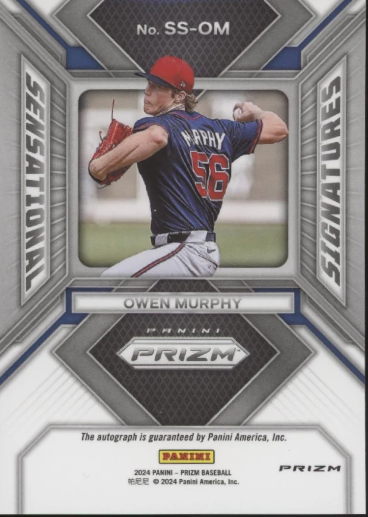 2359-owen-murphy-2024-panini-prizm-sensational-signature-green-prizm-auto-ss-om-2.webp Owen Murphy 2024 Panini Prizm Sensational Signature Green Prizm Auto #SS-OM