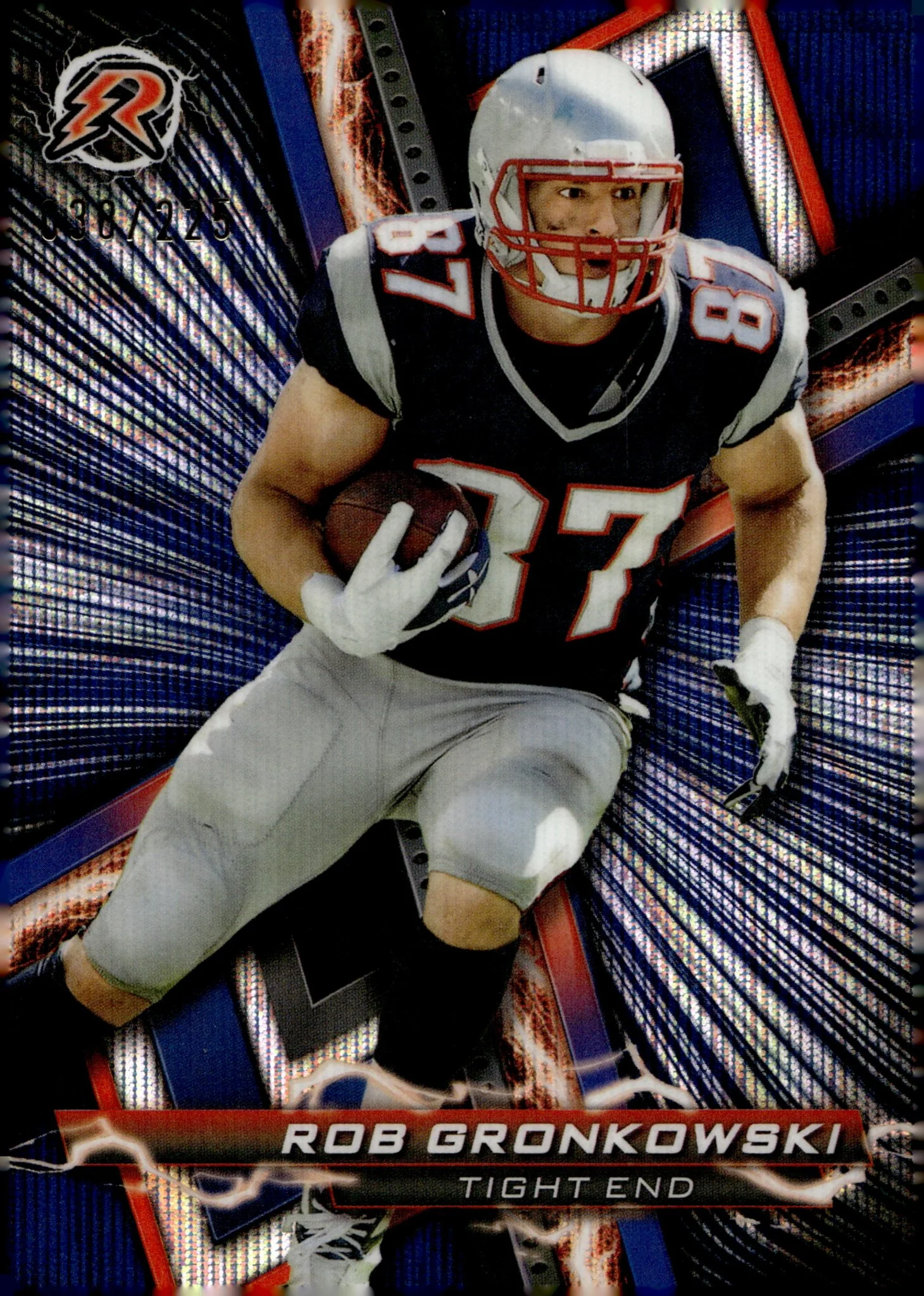 Rob Gronkowski 2023 Topps Composite Resurgence Navy Surge Refractor 038/225 #73