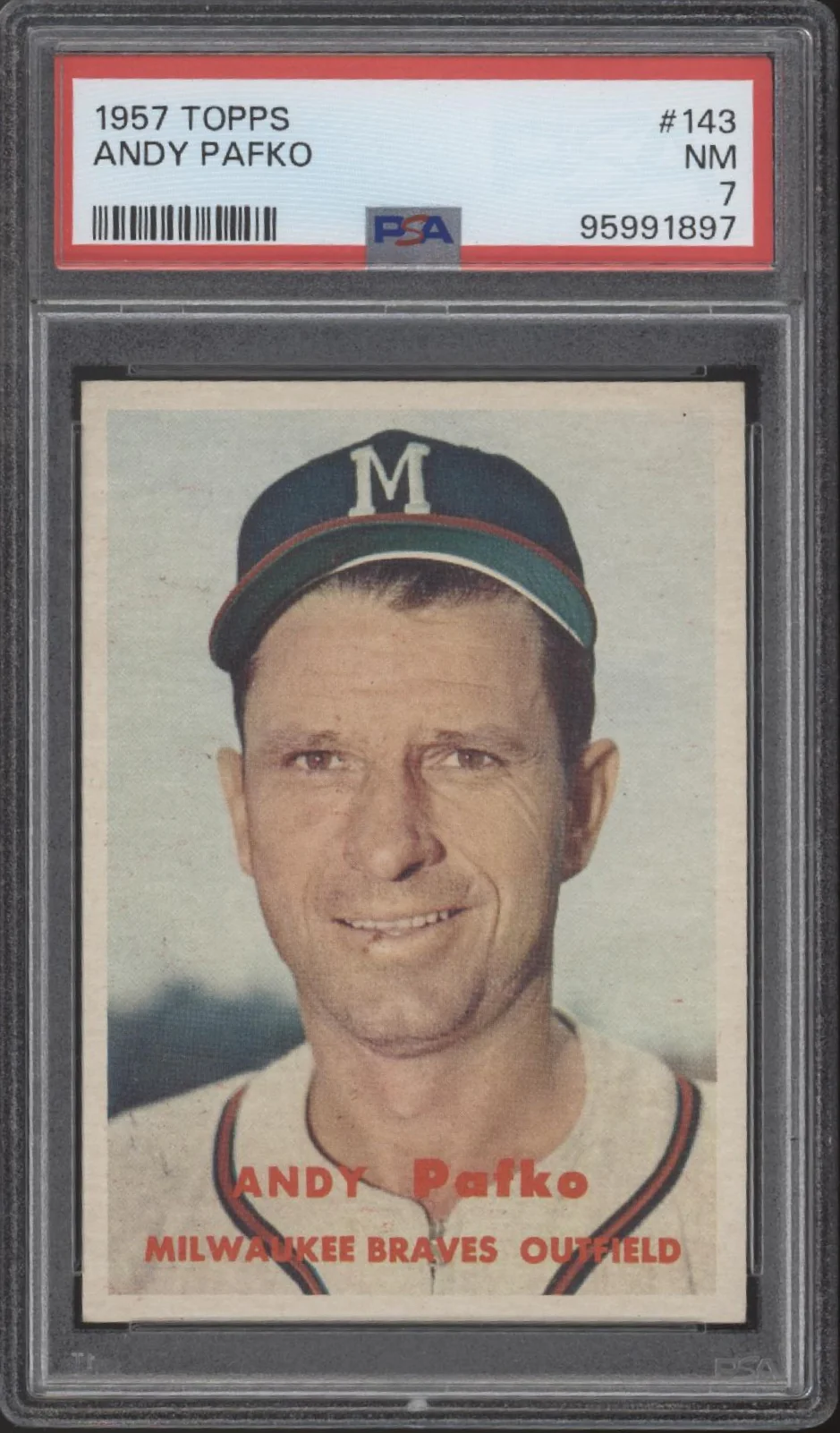 Andy Pafko 1957 Topps #143 PSA 7