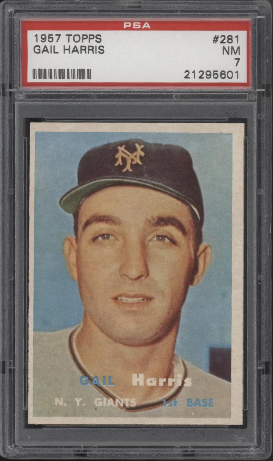 Gail Harris 1957 Topps #281 PSA 7